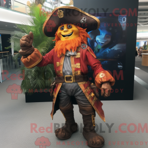 Rust Pirate-mascottekostuum...