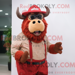 Maskotka Red Bison kostyme...