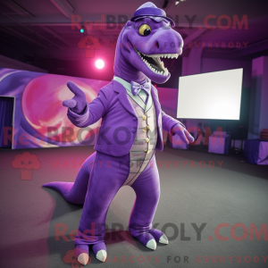 Personaggio mascotte viola...