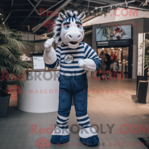 Disfraz de mascota cebra...