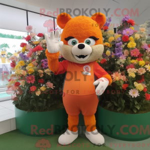Oranje boeket bloemen...