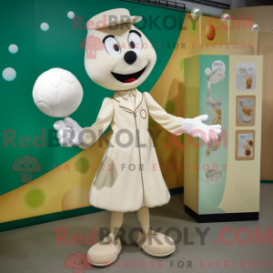 Cream Juggle mascot costume...