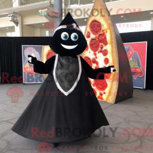 Black Pizza Slice...
