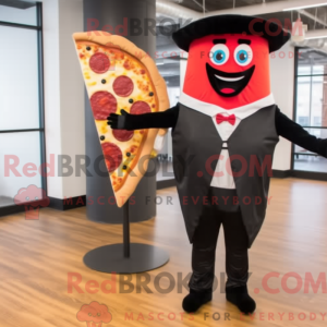 Sort Pizza Slice maskot...