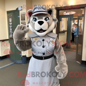 Silver Mountain Lion mascot...