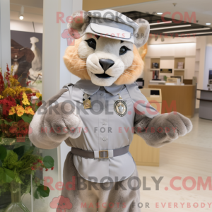 Silver Mountain Lion mascot...