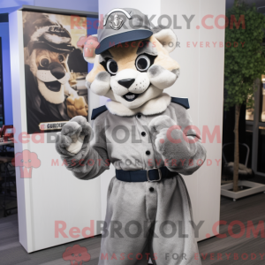 Silver Mountain Lion mascot...