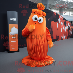 Orange Momentum Maskottchen...