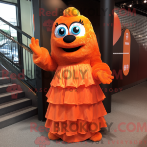 Orange Momentum Maskottchen...