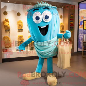 Sky Blue Pesto Pasta mascot...