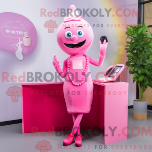 Postava maskota Pink Phone...