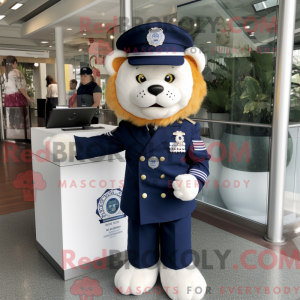 Maskotdraktfigura Navy Lion...