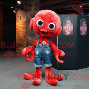 Maskotka Red Octopus w...