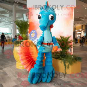 Sea Horse maskot kostume...