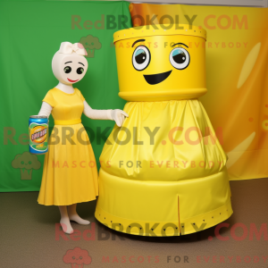 Maskottchenkostüm Gelbe...