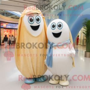 Cream Mango maskot kostume...