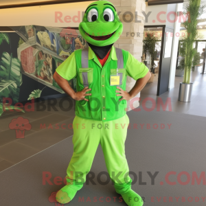 Máscara verde limão...