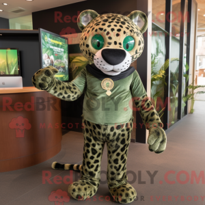 Oliven Jaguar maskot...