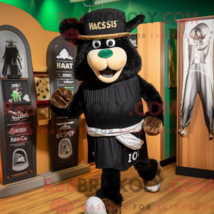 Black Celtic Harp mascot...