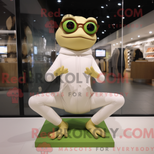 Tan Frog mascot costume...