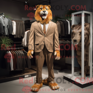 Disfraz de mascota Smilodon...