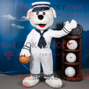 Navy golfbold maskot...