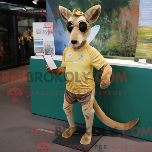 Gold Kangaroo mascot...