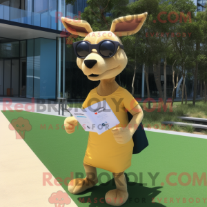 Gold Kangaroo mascot...