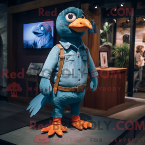 Teal Pigeon Maskottchen...