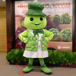 Spinat maskot drakt...