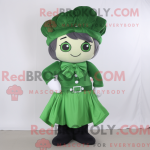 Spinach mascot costume...