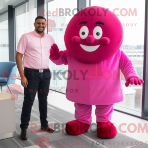 Costume mascotte de Magenta...