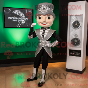 Sølv irsk danser maskot...