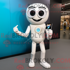 Cream Computer maskot...