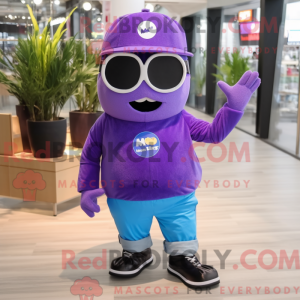 Disfraz de mascota Purple...
