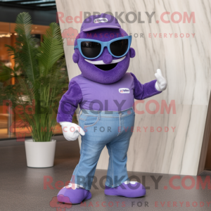 Disfraz de mascota Purple...