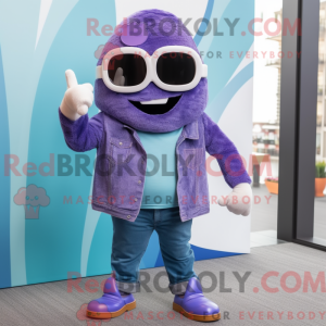 Disfraz de mascota Purple...