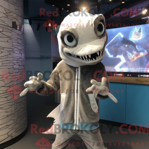 Sølv Barracuda maskot...