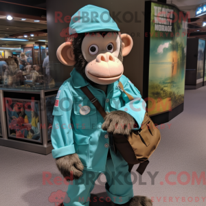Turkis chimpanse maskot...