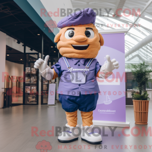 Lavendel croissant maskot...