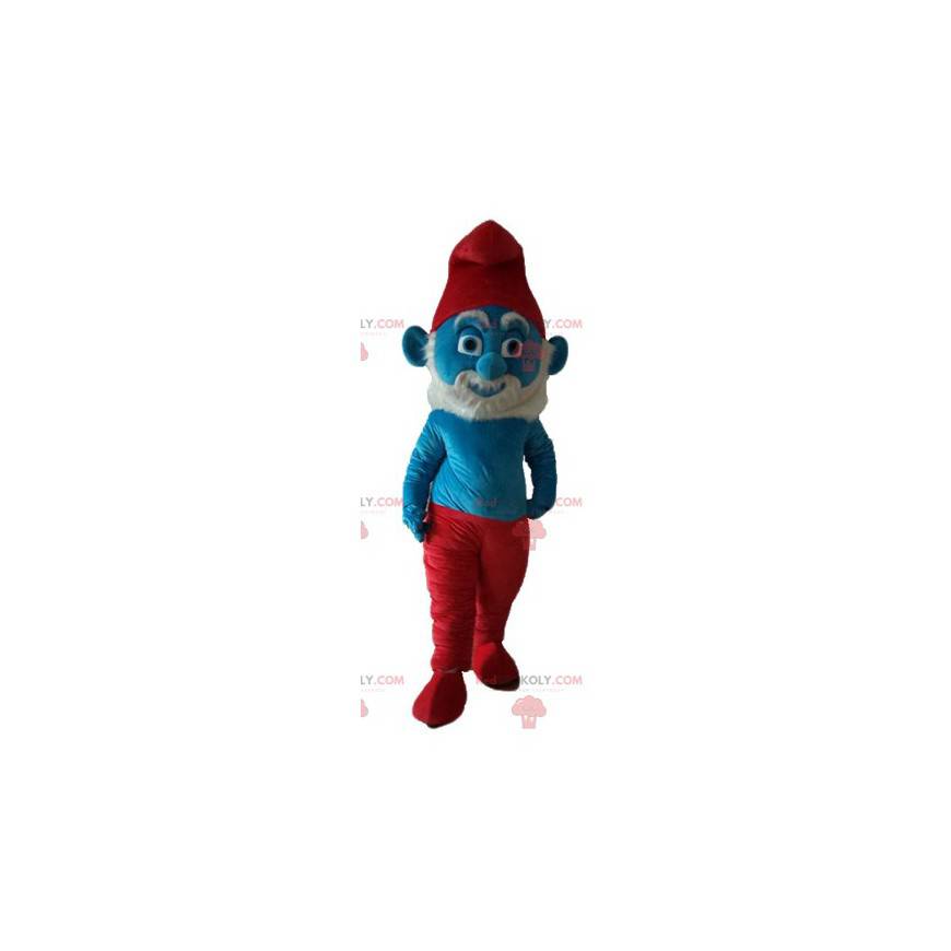 Papa Smurf famous comic book character mascot - Redbrokoly.com