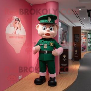 Pink irsk flag maskot...