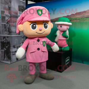 Pink irsk flag maskot...