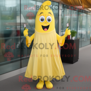 Yellow Champagne mascot...