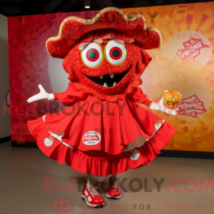 Rød Nachos maskot kostume...