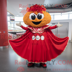 Red Nachos mascot costume...