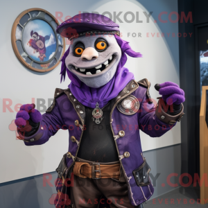 Lavendel pirat maskot...