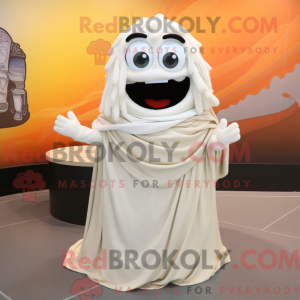 Hvid lasagne maskot kostume...