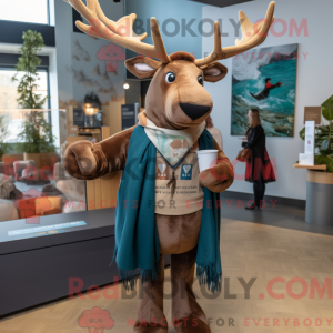 Tan Irish Elk maskot...