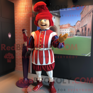 Red Swiss Guard mascot...